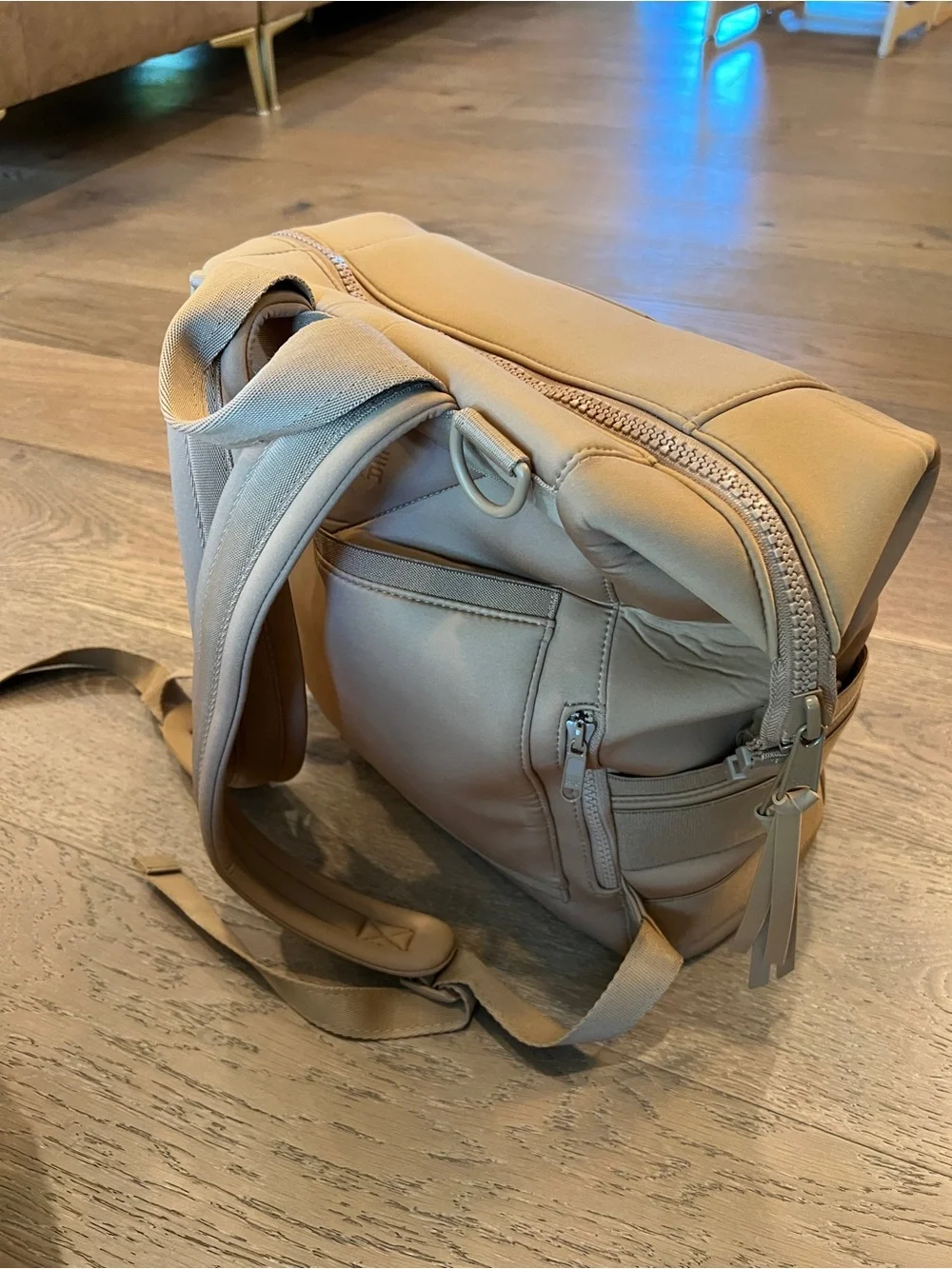 Dagne Dover Baby Bag Tote in Light Brown